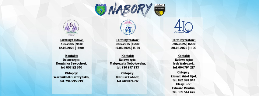 Nabór do Szkoły Podstawowej nr 6 i 79 oraz Liceum Ogólnokształcącego nr 4!