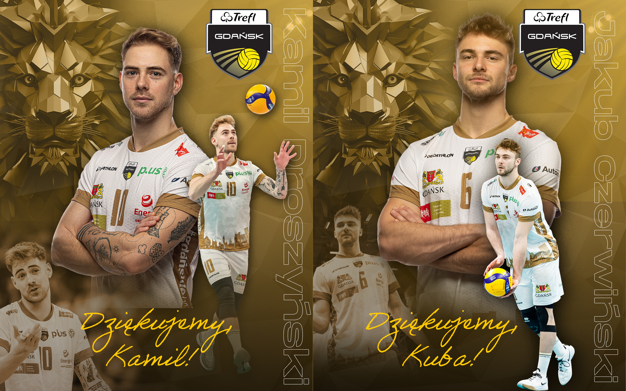 Kamil Droszyński i Jakub Czerwiński żegnają się z Treflem Gdańsk